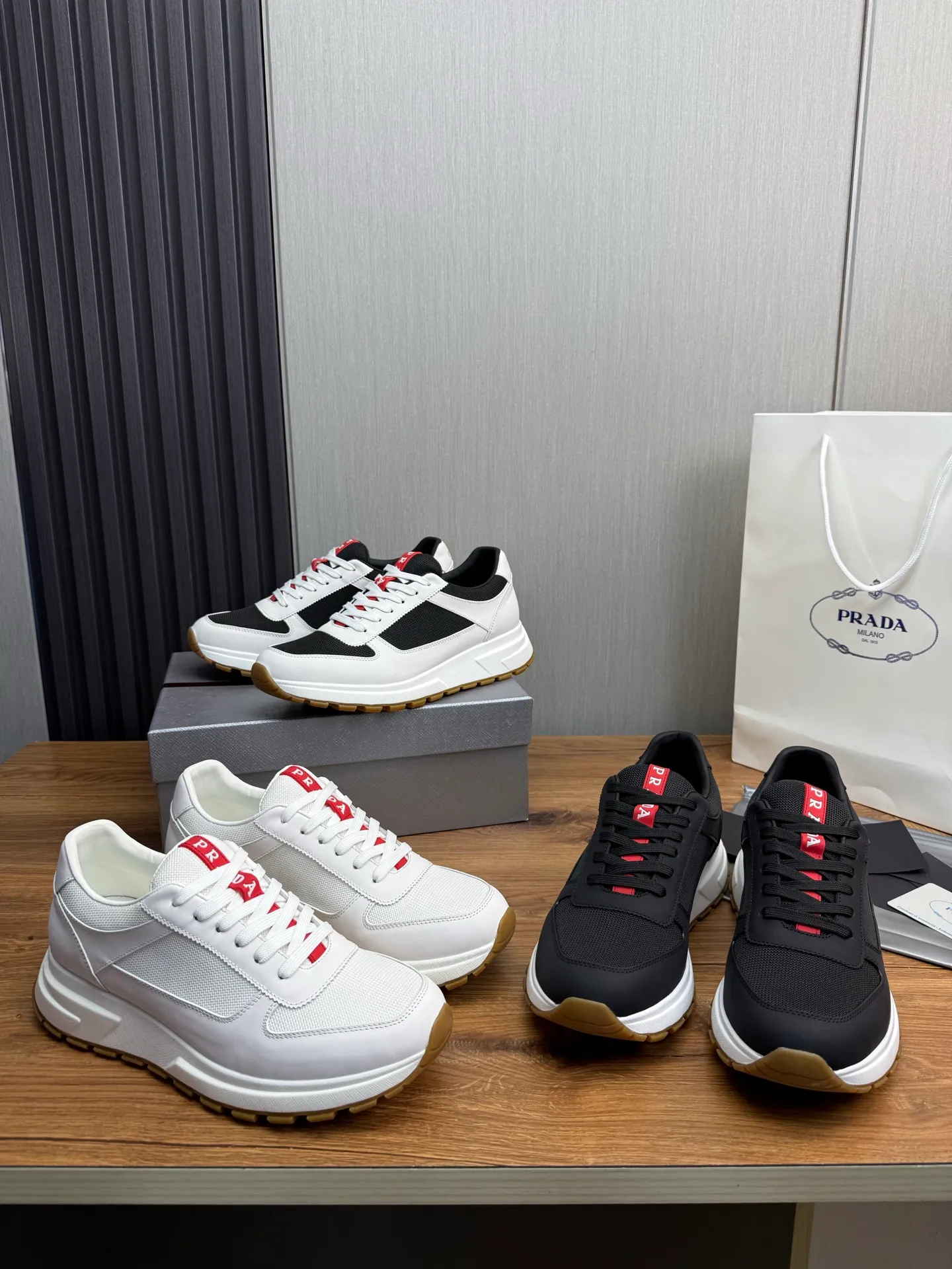 Men's shoes 💰560💰 [PRADA] Men's shoes are popular in the counter, official website is synchronized, 1 high-quality shipment ✔️Original cowhide upper + cowhide lining, 1🆚1 replica, original sole, 38-45 (45 customized, non-refundable)